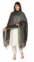 Fabme Women's checkered Dupatta with Embellish Golden border...