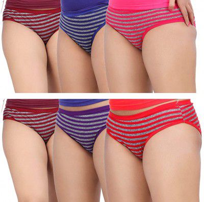 Fabme Womens Cotton Panties ( Pack of 6 )