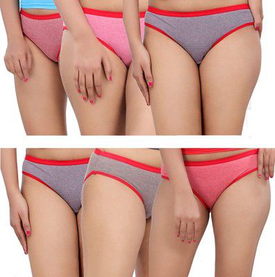 Fabme Womens Cotton Panties ( Pack of 6 )