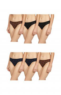 Fabme Womens Cotton Panties ( Pack of 6 )