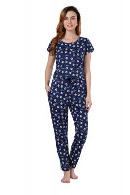 Fabme Women's Crop Top and Pyjama Set