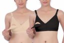 Fabme Women's Nursing Bra - Pack of 3 - Black, Skin...