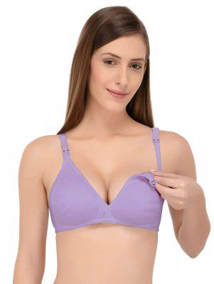 Fabme Womens Seamless, Non-Wired, Non-Padded, Nursing Bra