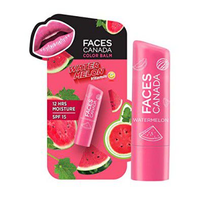FACES CANADA Color Lip Balm - Watermelon 02, 4.5g | Pink Tint