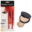 FACESCANADA Magneteyes Kajal- 2 In 1 Black, Black, & Faces Canada Weightless Matte Compact SPF 20, Enriched with Shea Butter and Vitamin E, Non Oily Matte Finish, Ivory 9gm...