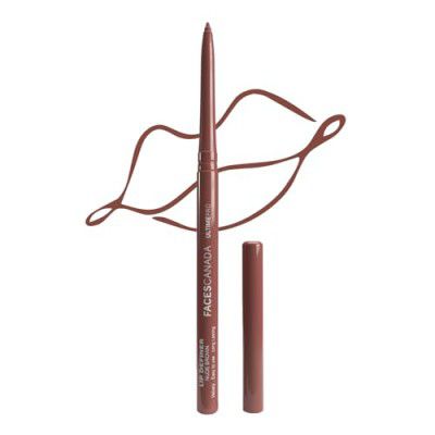 FACESCANADA Ultime Pro Matte Lip Definer - Nude Brown, 0.35G | Extremely Soft & Gliding | Anti-Feathering & Lightwear | High Coverage | Waterproof | Retractable Twist Format