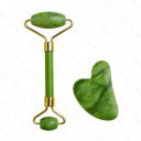 Facial Massager Jade Roller & Gua Sha Tool Reduces Wrinkles Fine lines and Dark Circle....