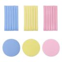 Facial Sponge Compressed,12 Count PVA Professional Makeup Removal Round Face Wash Sponges Spa Pads Exfoliating Cleansing for Women,Yellow,Pink,Purple...