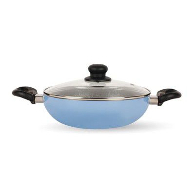 Fackelmann 24 CM Frying Pan with Lid, Nonstick | Cologne Range | 3 Layer Non Stick Greblon Coating | Riveted Handle