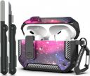 FACTOTECH AirPods Pro 2nd Generation Case Cover with Cleaner Kit, Military Hard Shell Protective Armor with Lock for AirPod Gen 2 Charging Case 2022,2023,2024 Front LED Visible- Starry Sky...