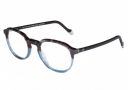 Faddish Anti-glare Oval Angular Unisex Spectacle Frame with UV400 & Bluelight Blocking Computer Glasses for Eye Protection from Bluelight by Computer Mobile(CLICHE C5 BBL|Blue Block|UV400|Teal&Brown)...