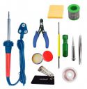 FADMAN SOLDERING IRON 60 W | SOLDER WIRE | FLUX | STAND | WICK | SCREWDRIVER | BIT | TWEEZER | CUTTER | SPONGE | SOLDERING IRON KIT...