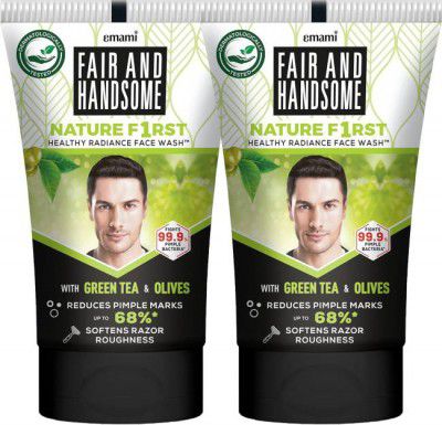 FAIR AND HANDSOME Nature First Radiance Combo For Men | Pack of 2 Face Wash  (200 g)