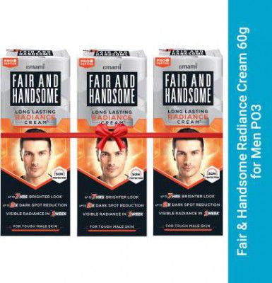 FAIR AND HANDSOME Long Lasting Radiance 2X Spot Reduction Men Face Cream Pack of 3 (180 g)