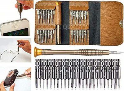 Famous Quality® Professional Heavy Toolkit incl Pentalobe Torx Phillips Screwdrivers for Smartphone iPad iPod Laptop Tablet Mp3-Player Macbook (Multi Color)