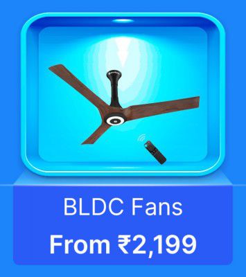 BLDC Fans from Rs.2199 in Flipkart Big Billion Days Sale 