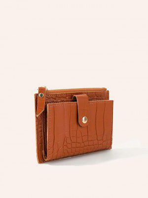 Fargo Croco Embossed Leather Clutch