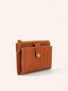 Fargo Croco Embossed Leather Clutch...