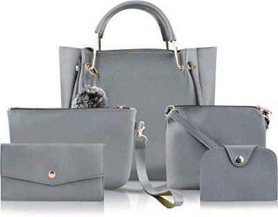 Fargo PU Leather Latest Handbags For Women's Ladies Combo Of 5 Shoulder Bag For Girls