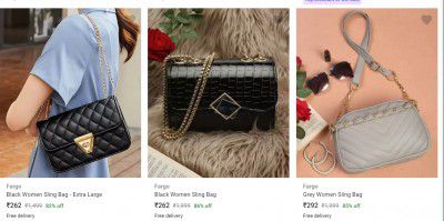 Fargo Sling Bags Upto 90% Off | Start at Rs 164