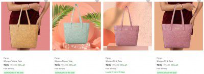 Fargo Totes Upto 81% Off