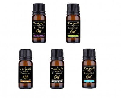 FARKRAFT 5 in 1 Aroma Oil Pack for Aroma Glass Diffuser and Oil Burner Fragrance - Set of 5 
