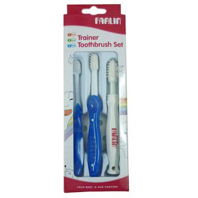 Farlin Three Stage Toothbrush (Blue)