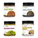 FARMCRAVES Premium Seed-Mix Combo Pack (1 Kg) | Raw Pumpkin Seed (250g) + Sunflower Seed (250g) + Flax Seed (250g) + Chia Seed (250g)...