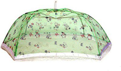 FARMER KING MAT Umbrella Style Full Cover up for 0 to 3 Year Baby Green Mosquito Net for Baby_New Born_Infants