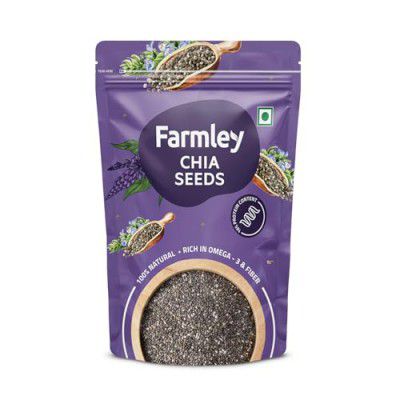 Farmley Chia Seeds 500g, Pack of 1 I Seeds for Eating | Seeds for Weight Management | Rich in Calcium, Protein & Fibre