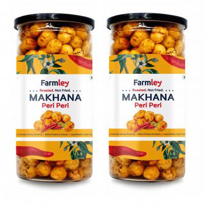 Farmley Peri Peri Roasted & Flavored Makhana Jar 180 g (Pack of 2)