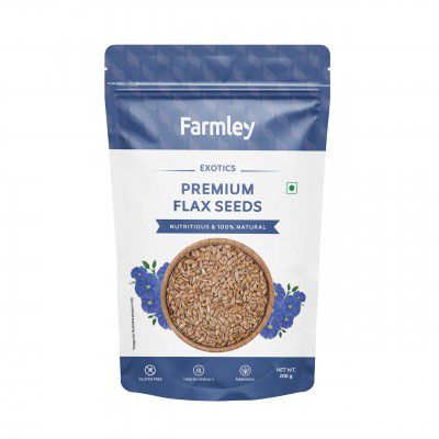 Farmley Premium Flax Seeds for Eating 200 grams Healthy Diet Source of Fiber