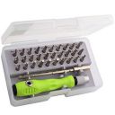 Farraige 32 In 1 Mini Screwdriver Bits Set with Magnetic Flexible Extension Rod for Home Appliance; Laptop; Mobile; Computer Repairing Preparations (Green)...