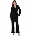 Fashfun Women's co-ord Set (Solid Crepe Belted Open top & Pant Set)...