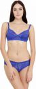 FASHIGO Bra & Panty Set Self Design Blue Lingerie Set...