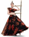 Fashion Basket Women's Floral Organza Semi Stitched Lehenga Choli...