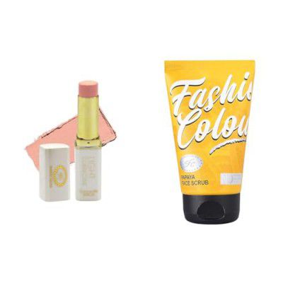 Fashion Colour Light Corrective Concealer Stick, Soft And Satin Finish, 11g (Shade 01) PAPAYA FACE SCRUB, Remove Unwanted Toxins, Impurities and Uncovers Skin's Natural Brightness,130g
