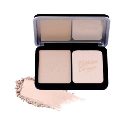 Fashion Colour Platinum Perfect Match Face Powder With Mirror + Powder Puff (FC15, 10g)
