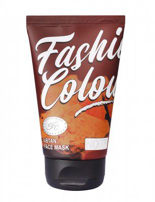 Fashion Colour Ubtan Face Mask For Glowing Skin and Tan Removal With Turmeric and Saffron Extract(130g)