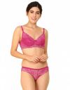 Fashion Comfortz Net Lace Bra and Panty Set Womens Girls Ladies Undergarments Bra Panty Set for Women with Sexy Panty Bra Set for Women Bridal Bra Panty Set Womens...