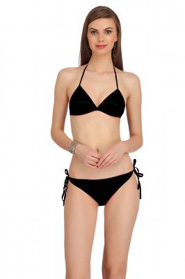 Fashion Comfortz Women’S Girls Satin Nylon Spandex Sexy Bra Sexy Panty,Non Padded Bikini Swimwear Lingerie Set,Women’S Girls Ladies Undergarments,Sexy Lingerie Beach Innerwear for Women Girls Ladies