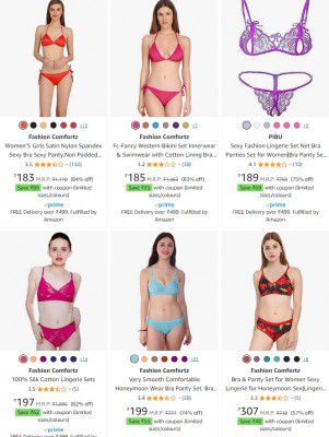 Fashion Comfortz Women’s Innerwear Set Starts ₹38 | Upto 97% Off