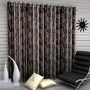 Fashion String 4 Pieces Door Curtain Set, 7 Feet Long, Brown, Adjustable...