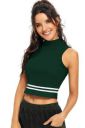 Fashion2wear Women's Basic Stretchy Casual Sleeveless Crop Top...