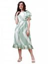 Fashion2wear Women's Stylish Georgette Fit and Flare Fashionable Round Neck Dress...