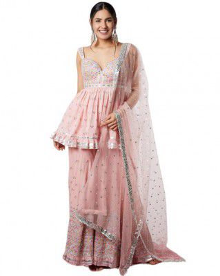 FASHIONUMA Women Embroidered 3-Piece Suit Set