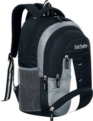 Fast Fashion Medium 30 L Laptop Backpack Bagpack school college, travel, office bag  (Black)