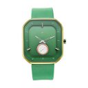 Fastrack After Dark Quartz Analog Green Dial Leather Strap Watch for Men-NR3272QL01...