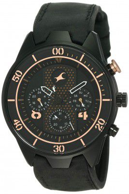 Fastrack All Nighters Analog Black Dial Mens Watch-NN3195AP03/NP3195AP03