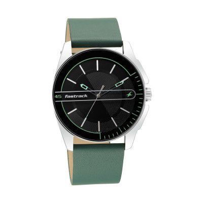 Fastrack Analog Black Dial Mens Watch-3089SL16